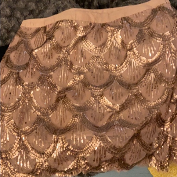 Free people gold scallop skirt - Picture 3 of 5